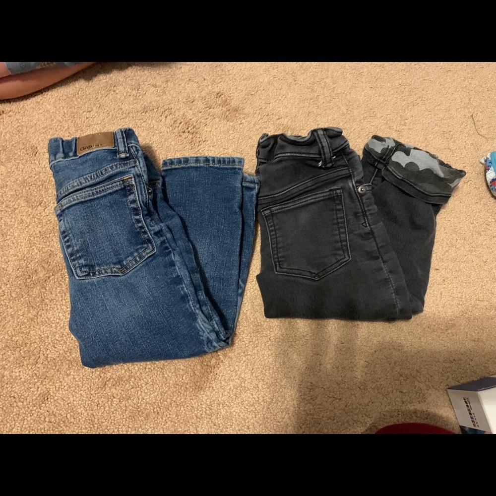 Coolest gap jeans ever! Dino Bones and camo!